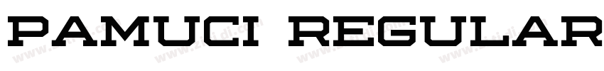 Pamuci Regular字体转换